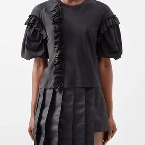 Simone Rocha ruffles puff sleeve T-shirt